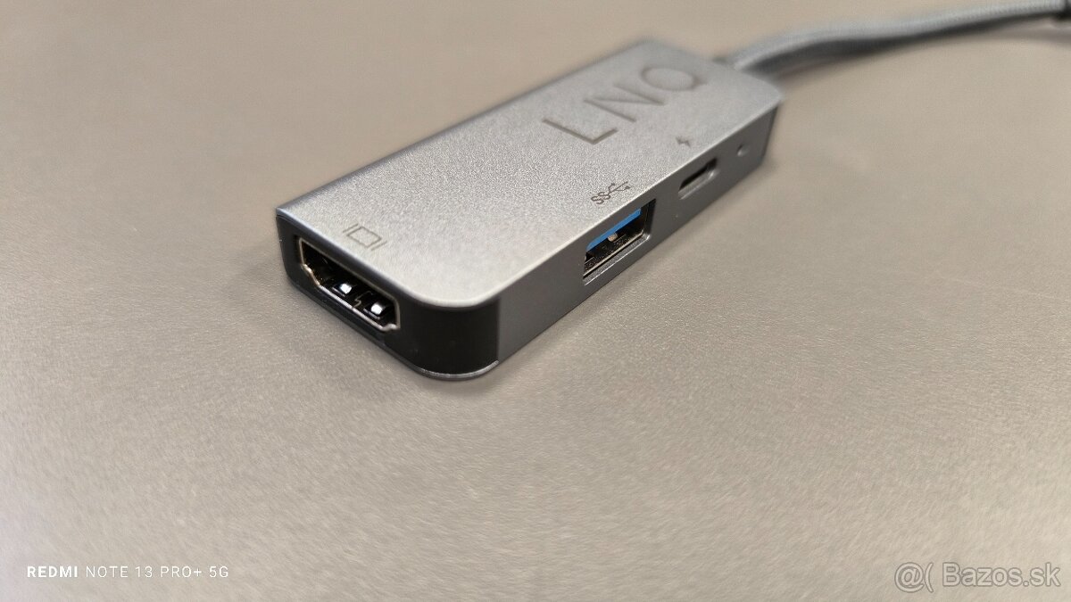 LINQ mini stanica z USB-C na HDMI 4K 60hz, USB-A a USB-C PD