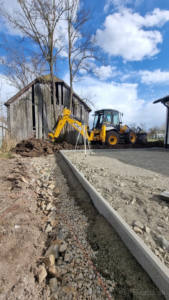 Výkopové, zemné a búracie práce. JCB 4CX