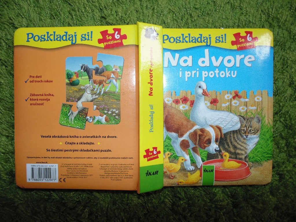 Kniha s puzzle - Na dvore i pri potoku