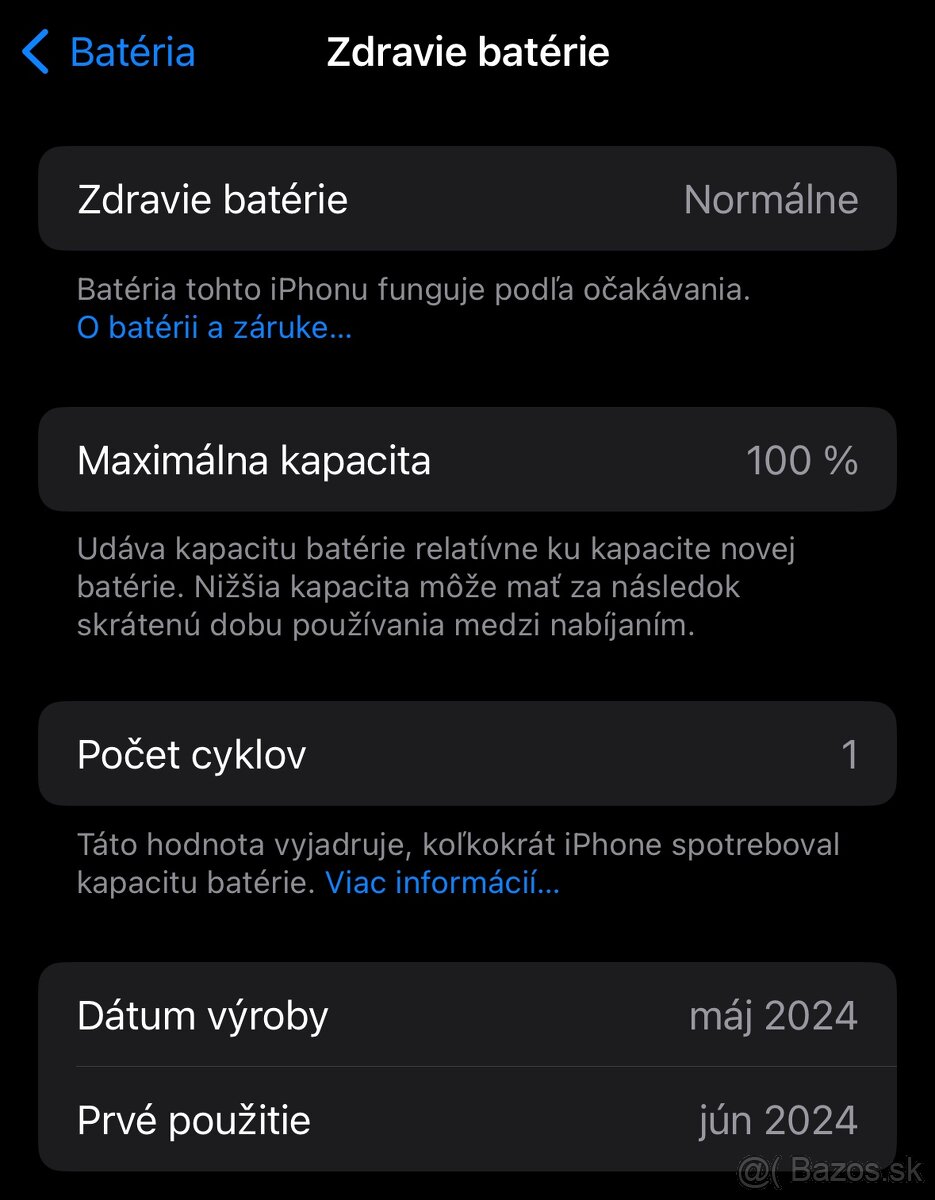 iPhone 15 Pro, 256GB, Čierny titán