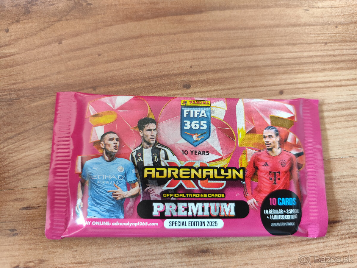 Futbalové kartičky Panini FIFA 365 2025 NEW - Premium