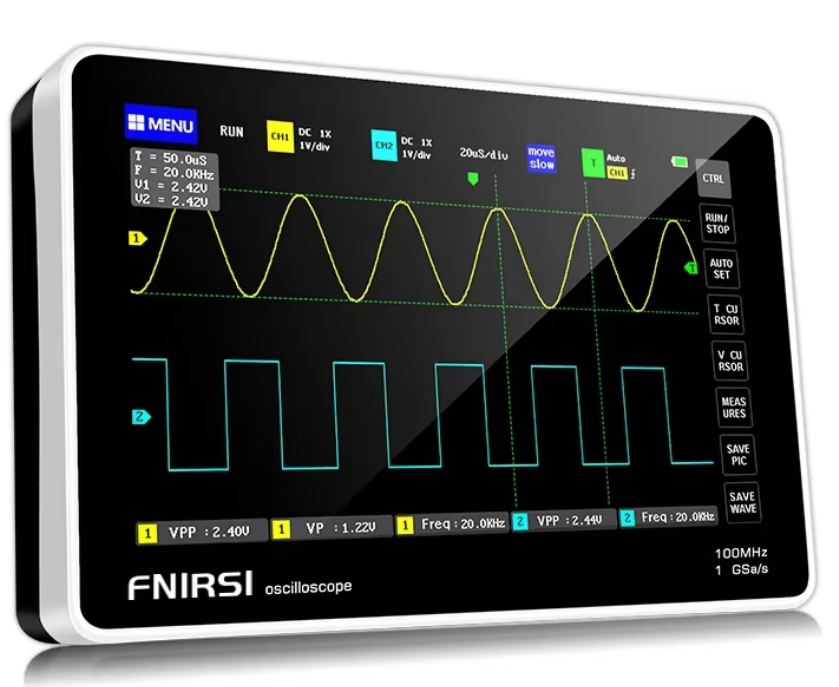 Digitálny osciloskop Fnirsi 1013D 2x100 Mhz