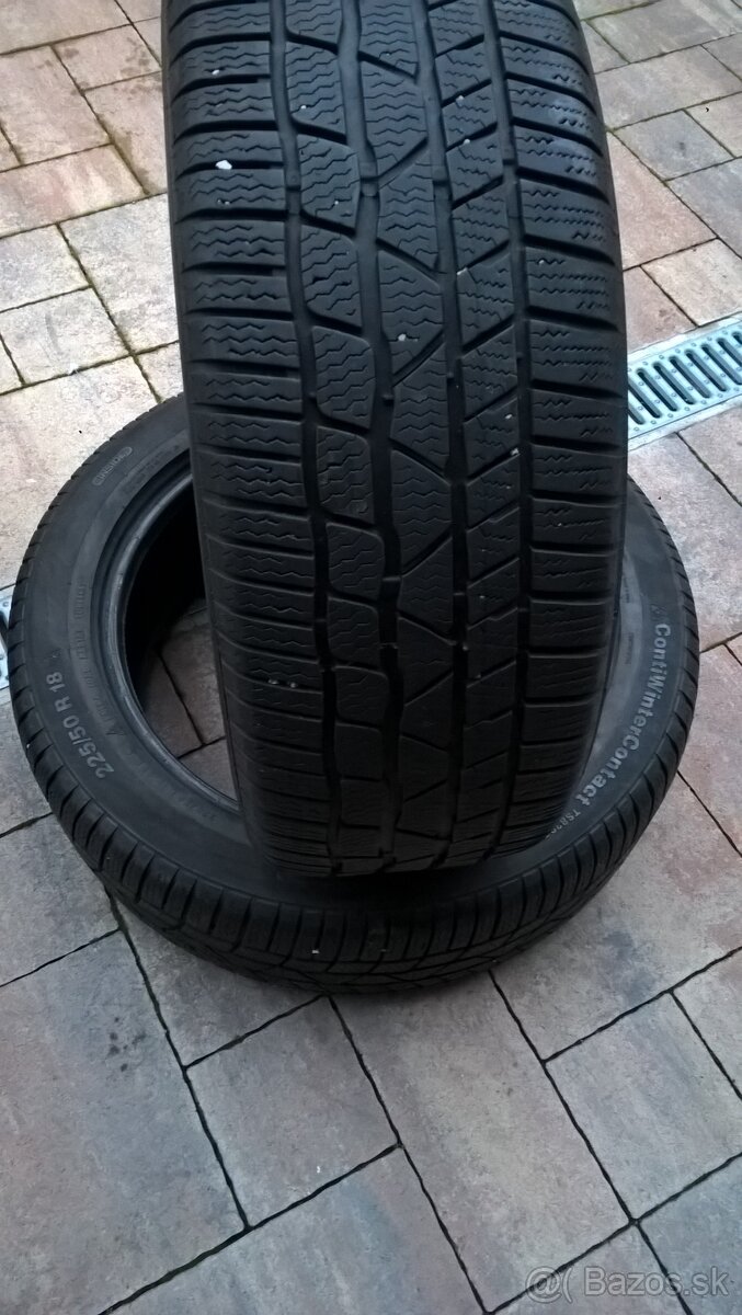 225/50 R18 99H  CONTINENTAL  BRIDGESTONE GOODYEAR cca 6-7 mm