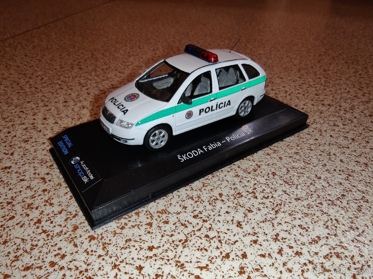 Predám model Škoda Fabia Polícia SR 1:43