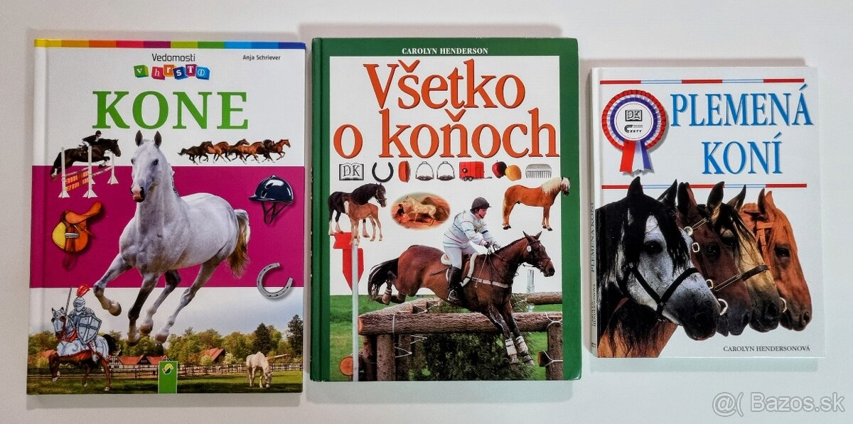 Predam 3 knihy o konoch