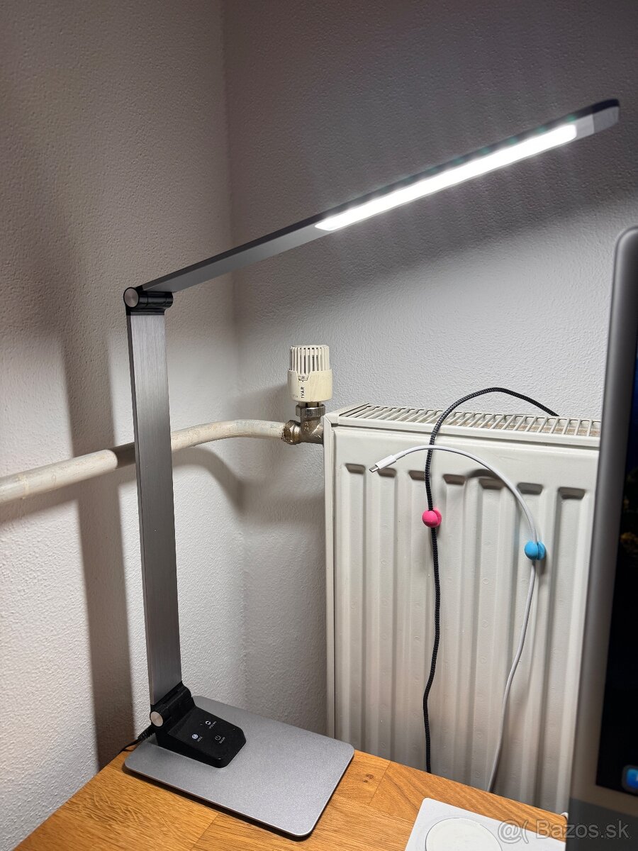 Platinet LED stolná lampička stmievacia, Strieborná