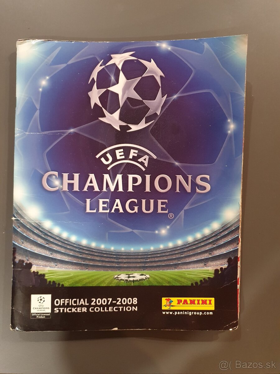 Panini Champions League 2007-2008 album nalepiek