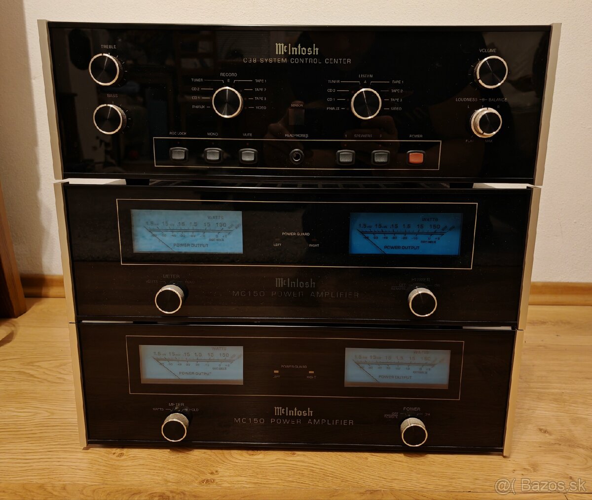 Mcintosh c38 + 2x mcintosh mc150