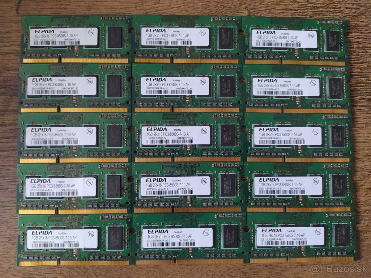 SODIMM DDR3 1GB 1066MHe Elpida