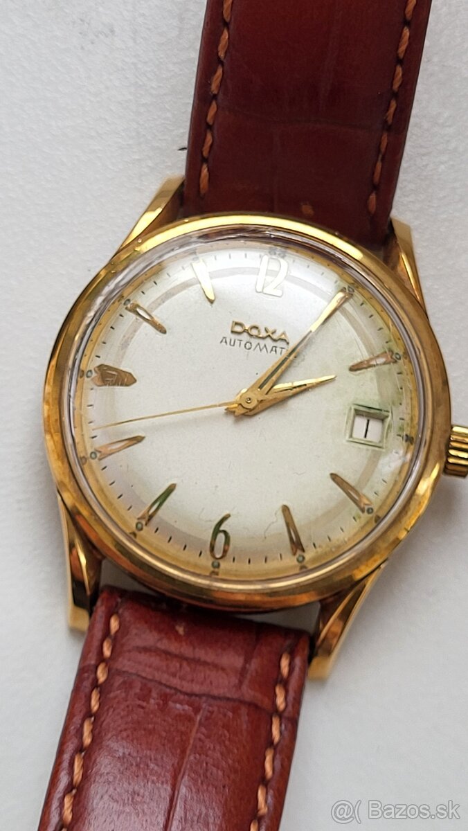 Predám vintage zlaté  14k  Doxa automatic