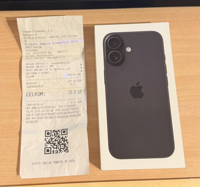 Apple iphone 16 128GB Black