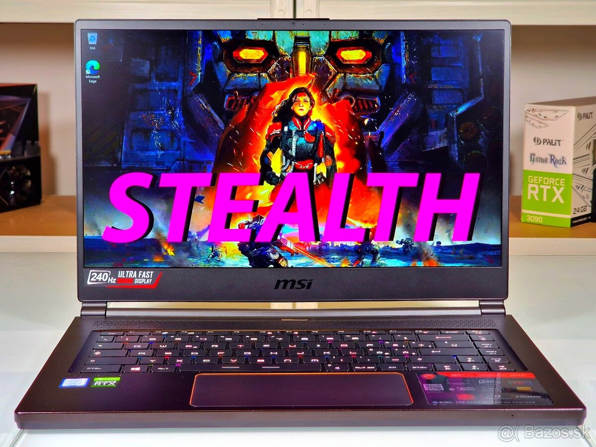 Herný notebook MSI STEALTH | 240Hz | RTX 2060 | ZÁRUKA