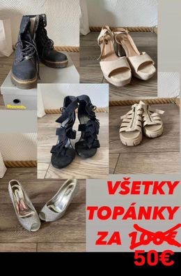 Topánky všeho druhu všetko spolu zlacnene na 40€