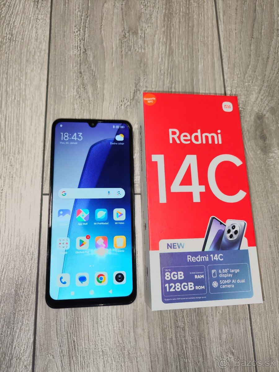 Predám Redmi 14C 128GB Nový,Záruka