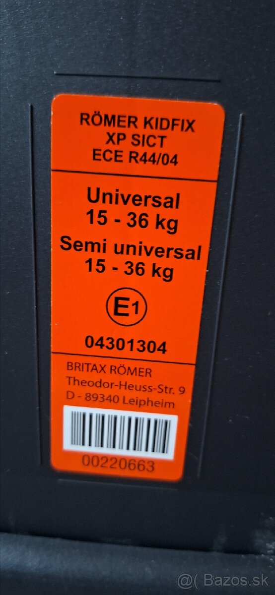 Autosedačka Britax Rőmer IsoFix