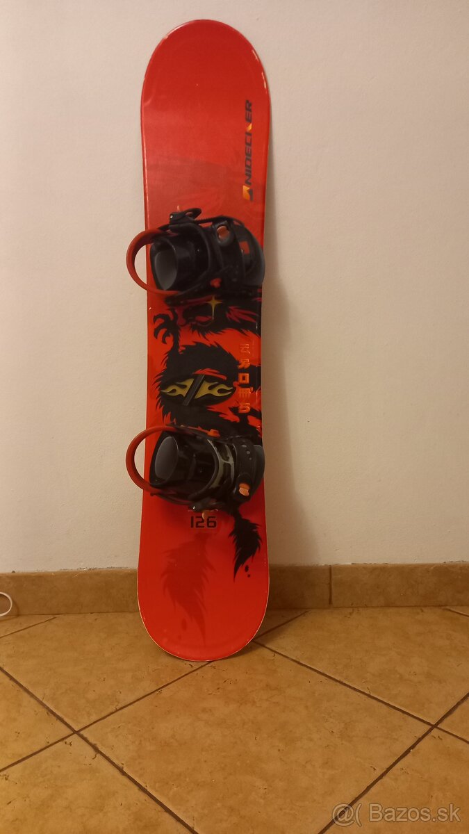 Snowboard, 126cm + viazanie