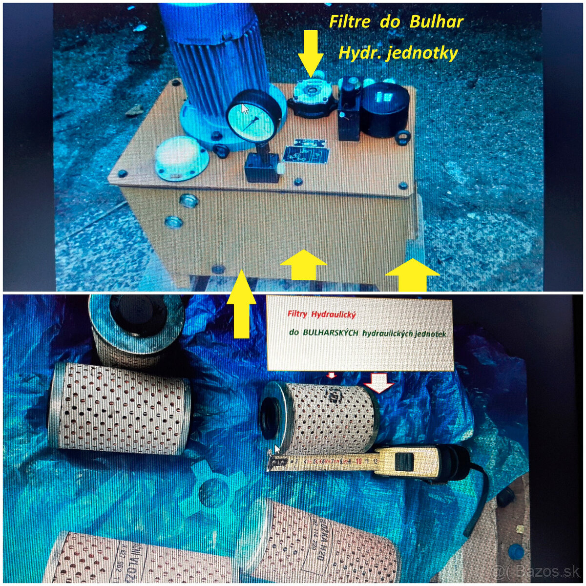 Filtre Hydraulickej jednotky Bulhar- k obrabacim strojom