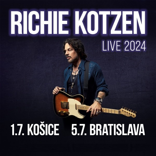 3ks RICHIE KOTZEN LIVE 2024, Bratislava, 5.7.2024, 20:00