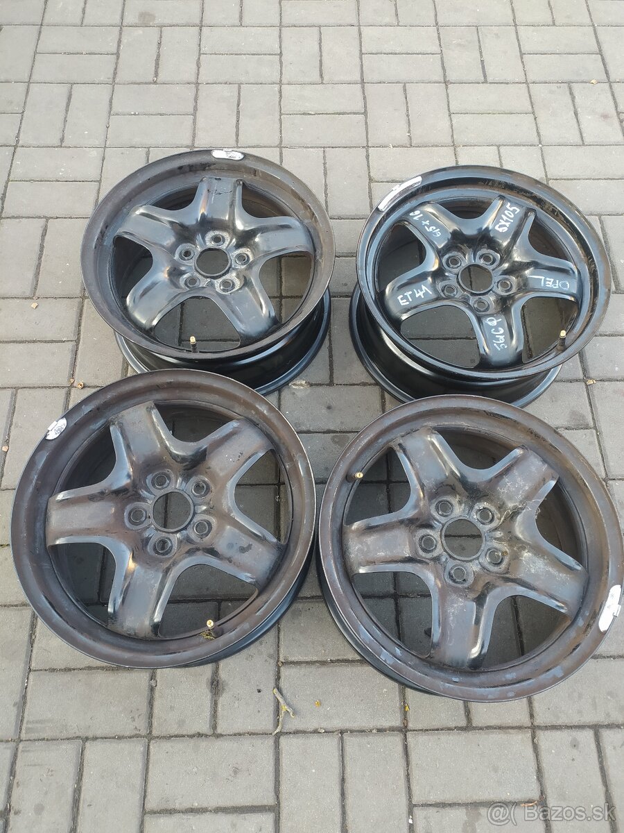 5x105 r16 plechové disky