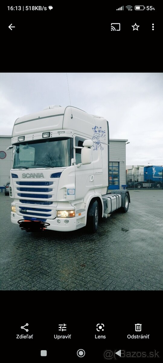 Scania R 440 Chip 550.. nový motor. 350 000km.. r.v 2012