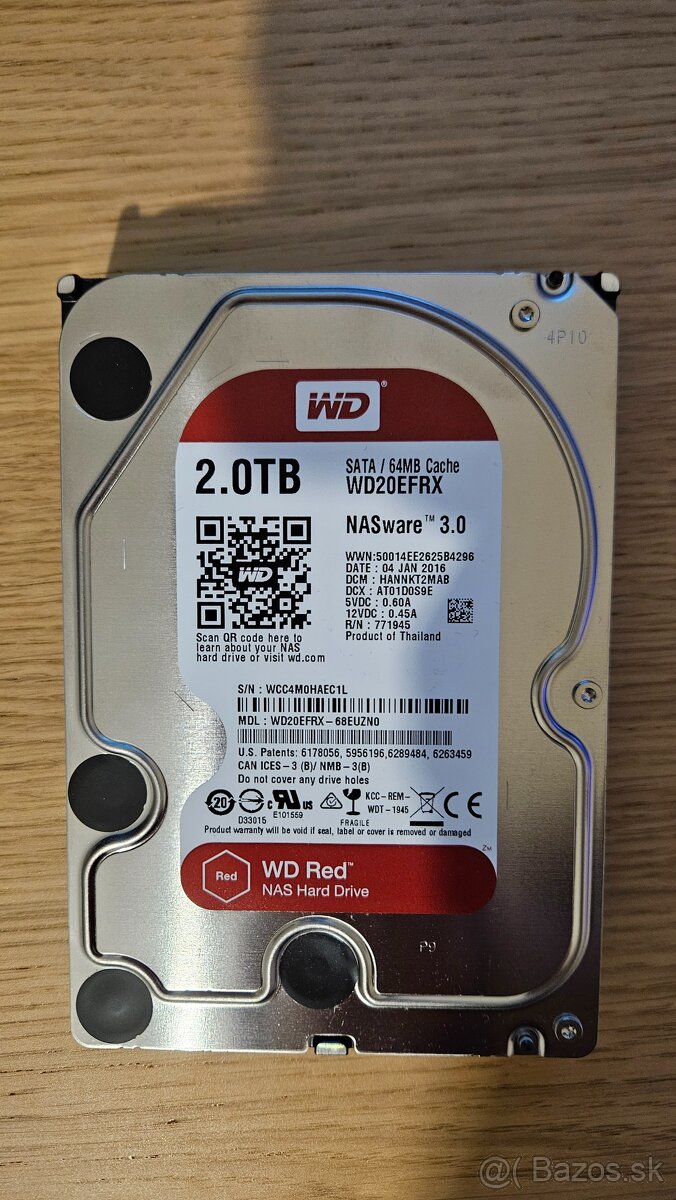 2 TB WD RED - NAS Hard Drive (2ks)