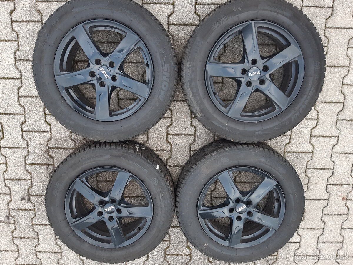 Sada hlinik. diskov Anzio Wheels - 215/65 R17 zimné pneu