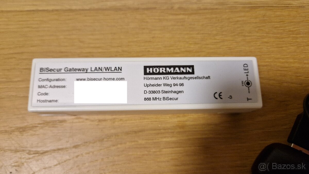 Hörmann BiSecur Gateway LAN/WLAN