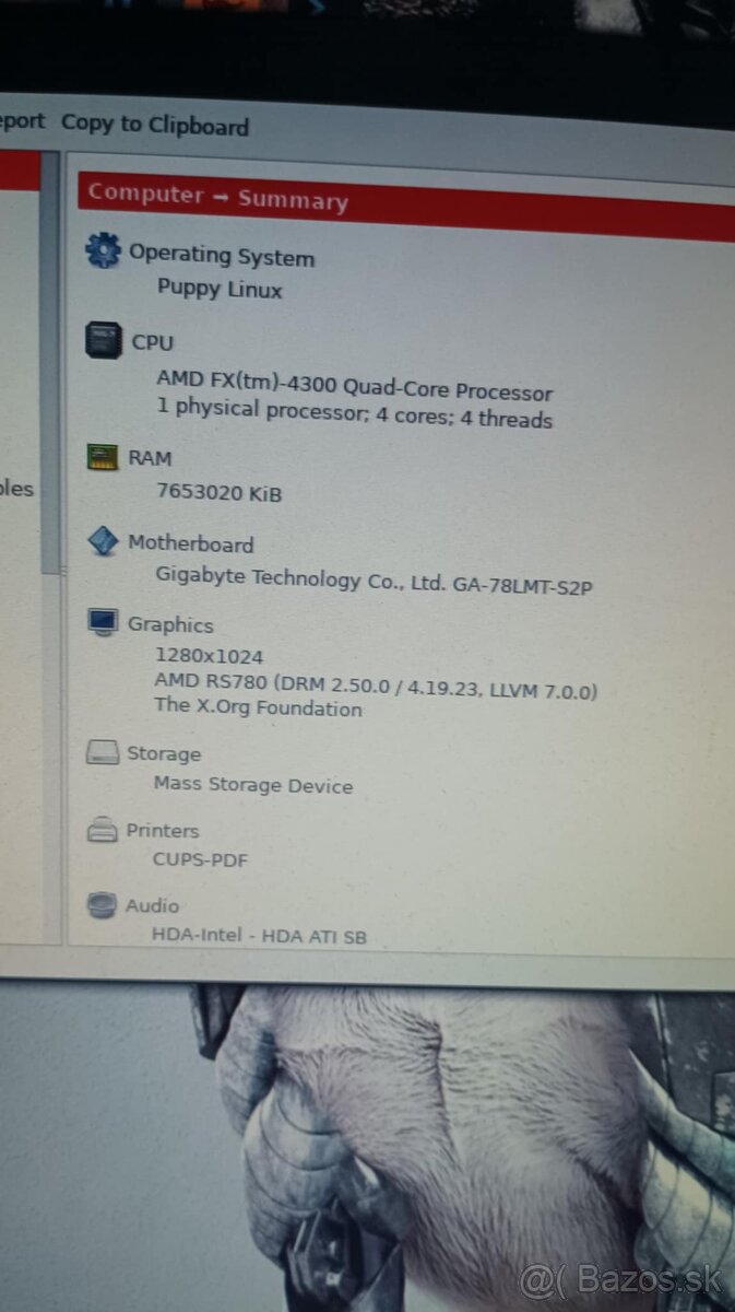 predam ga 78lmt s2p + fx 4300 4x3,8ghz +8gb ram