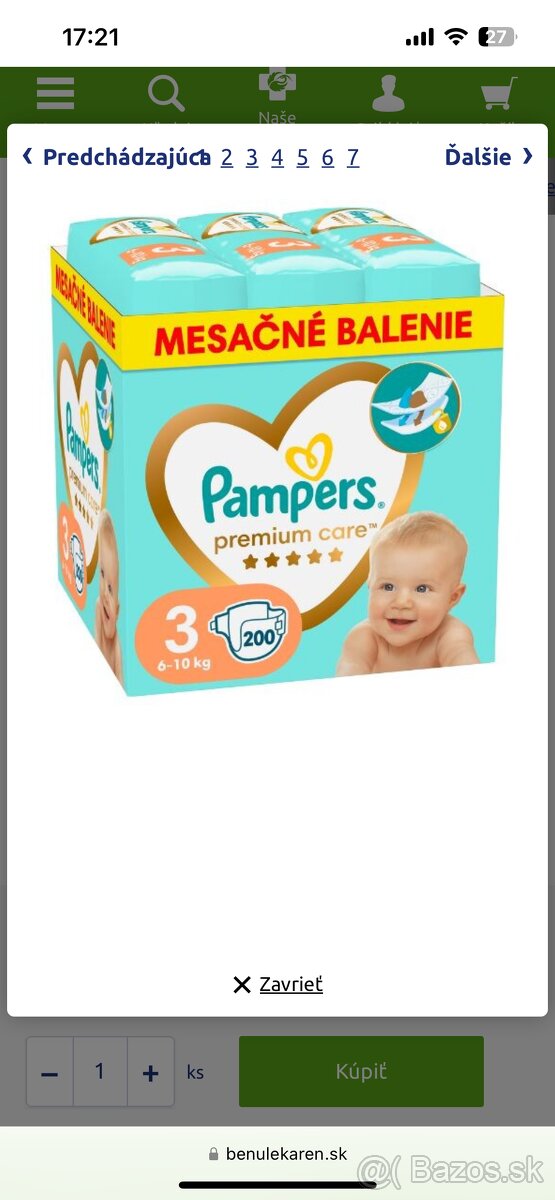 Pampers3 premium care