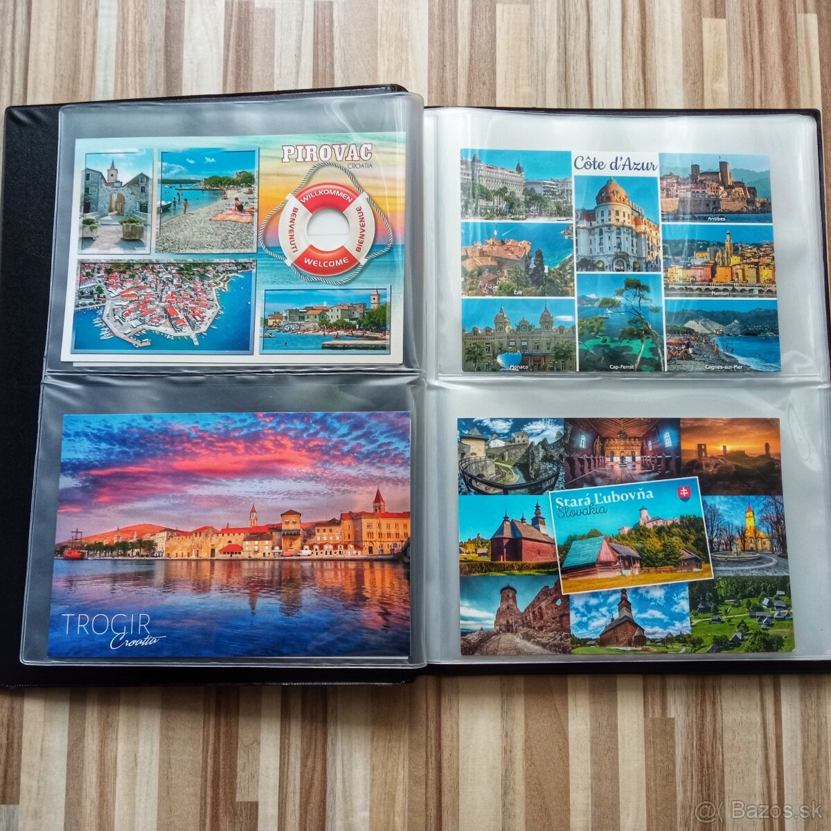 Album na pohľadnice ,postcard , bankovky