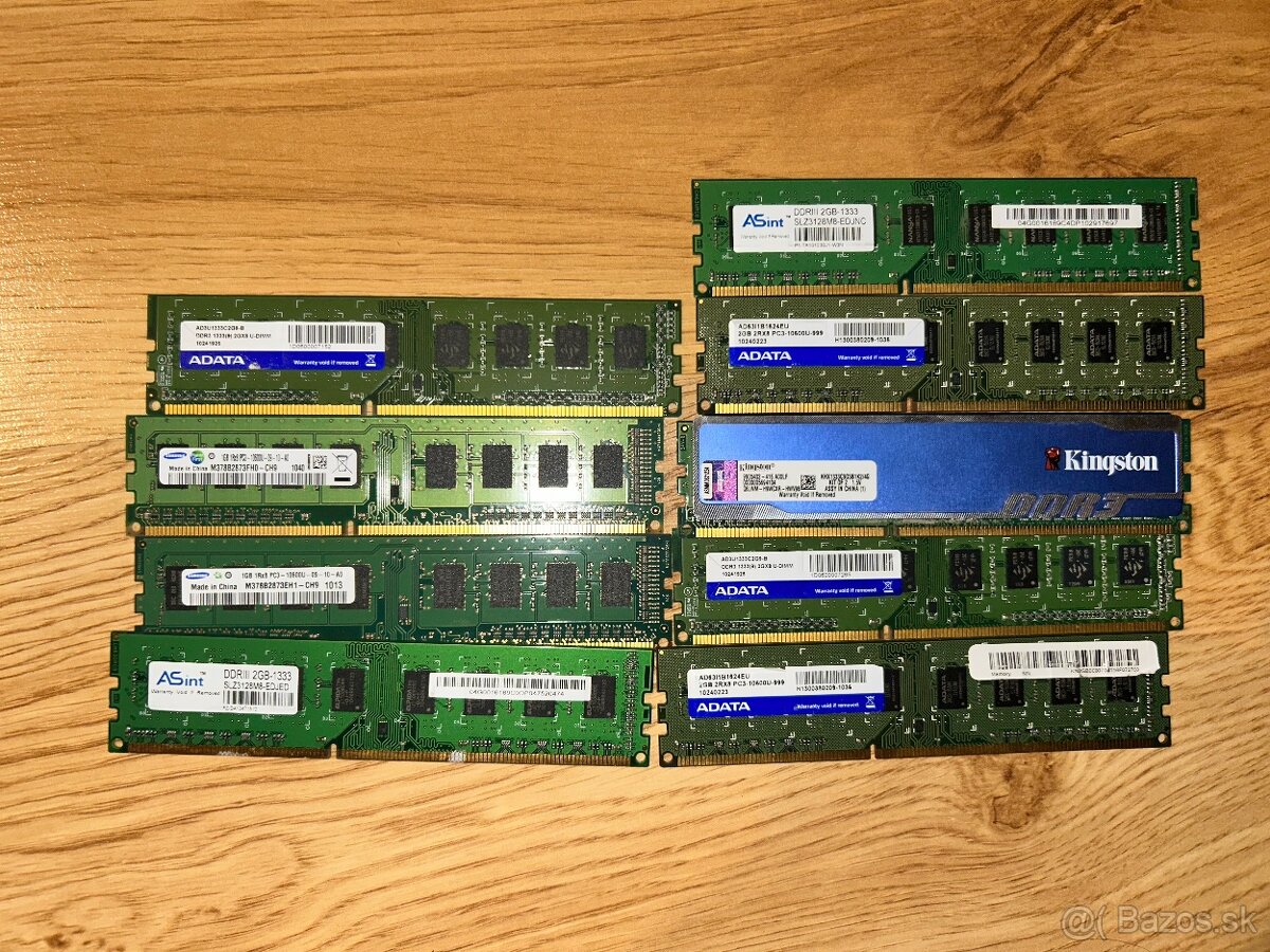 DDR3 pamäte 2BG/1333Mhz, 1GB