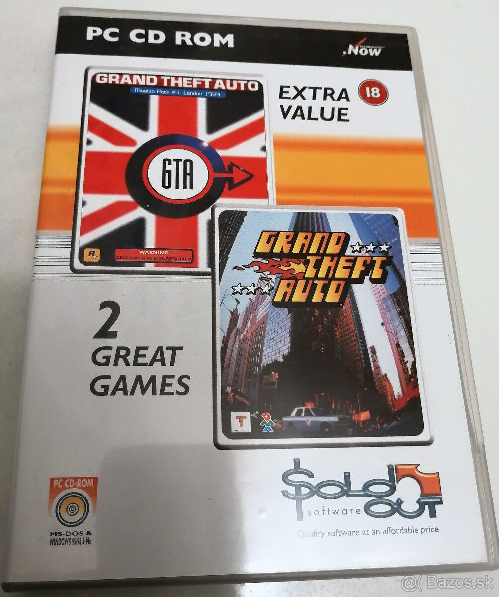 PREDÁM GTA I + DATADISK LONDON 1969 + GTA III.