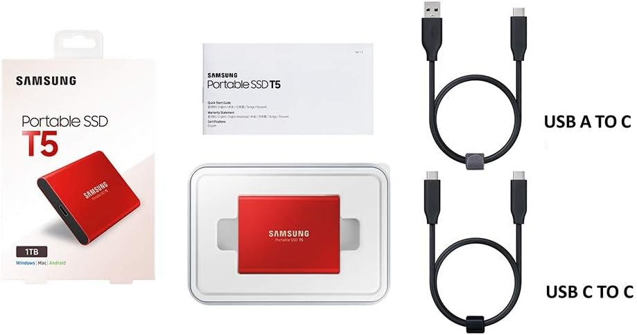 Predám Samsung Portable SSD T5 1TB MU-PA1T0R/EU