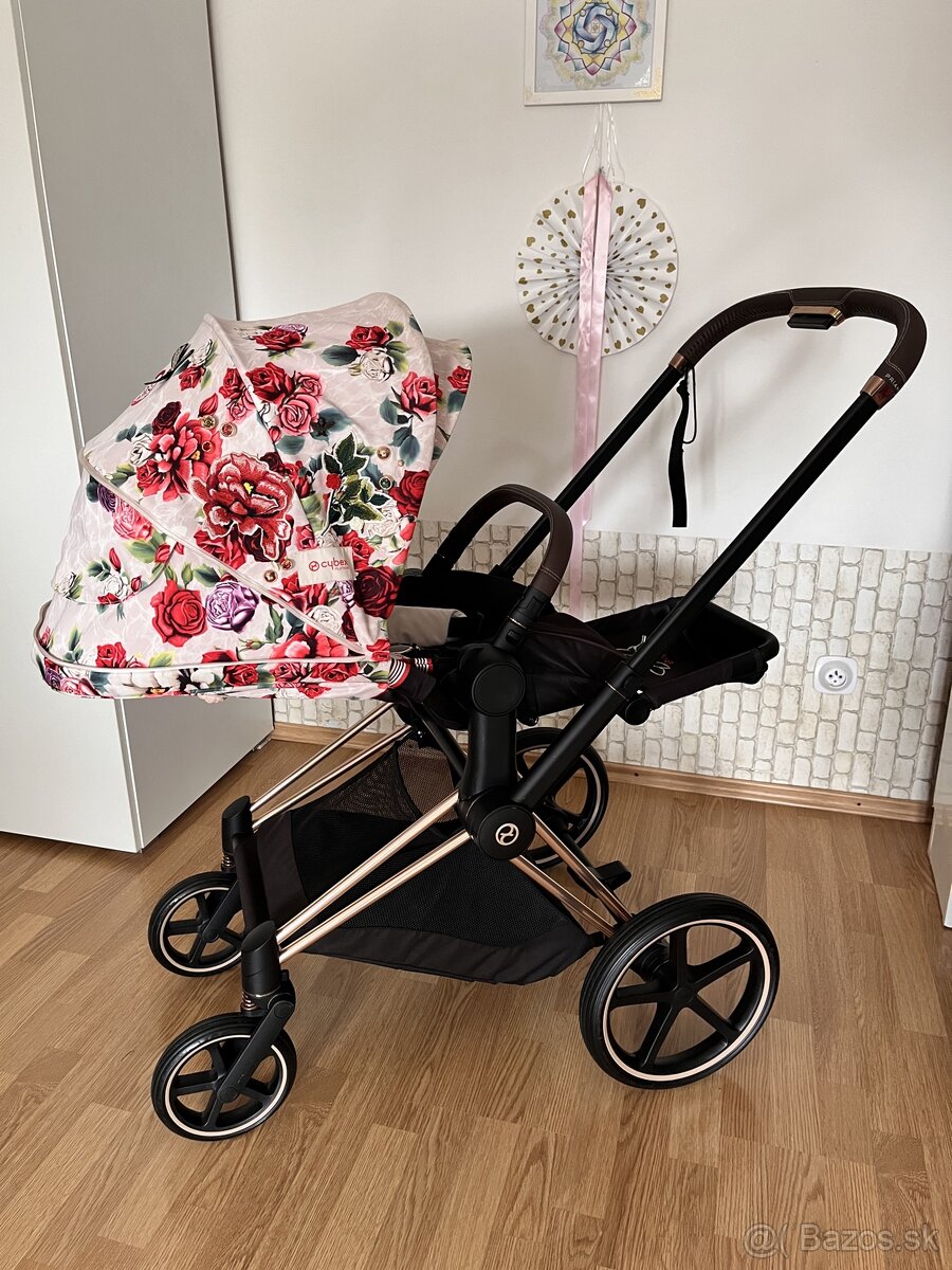 Cybex Priam Spring Blossom Light podvozok Rose Gold