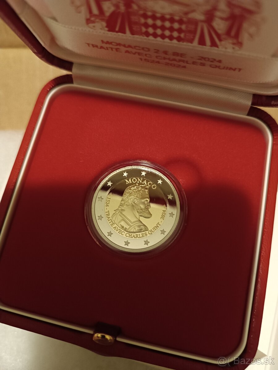 predam 2 euro mincu Monaco 2024 Proof