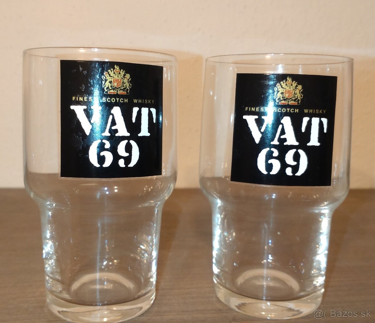 STARÉ POHÁRE WHISKY VAT 69