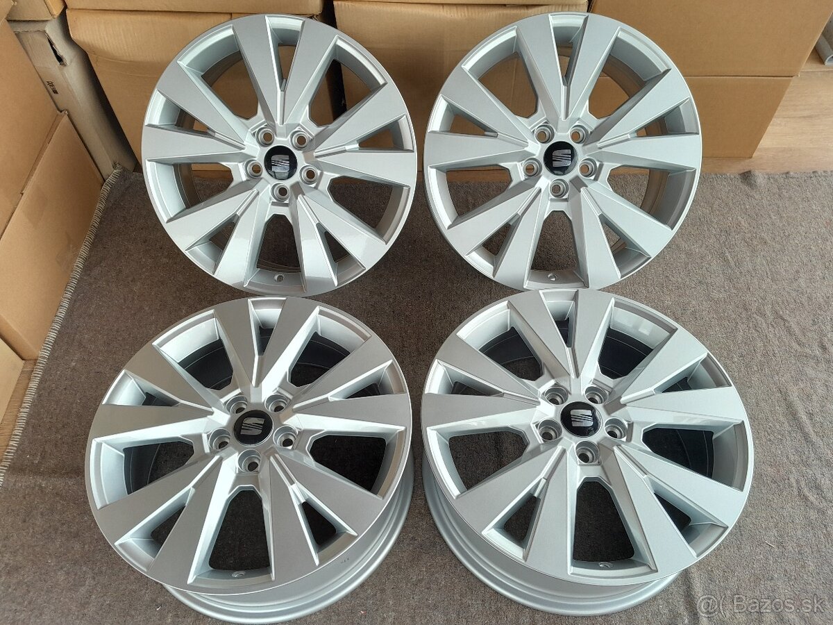 Alu disky R17 5x100 Et48 6.5J Seat Audi Volkswagen Škoda