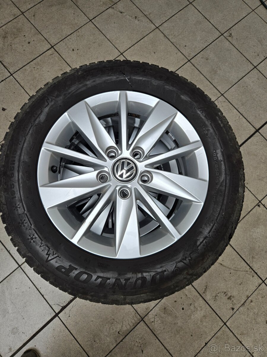 Hlinikove disky Volkswagen 15" + zimne pneu