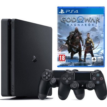 PlayStation 4 Slim 500 GB + 2x ovládač