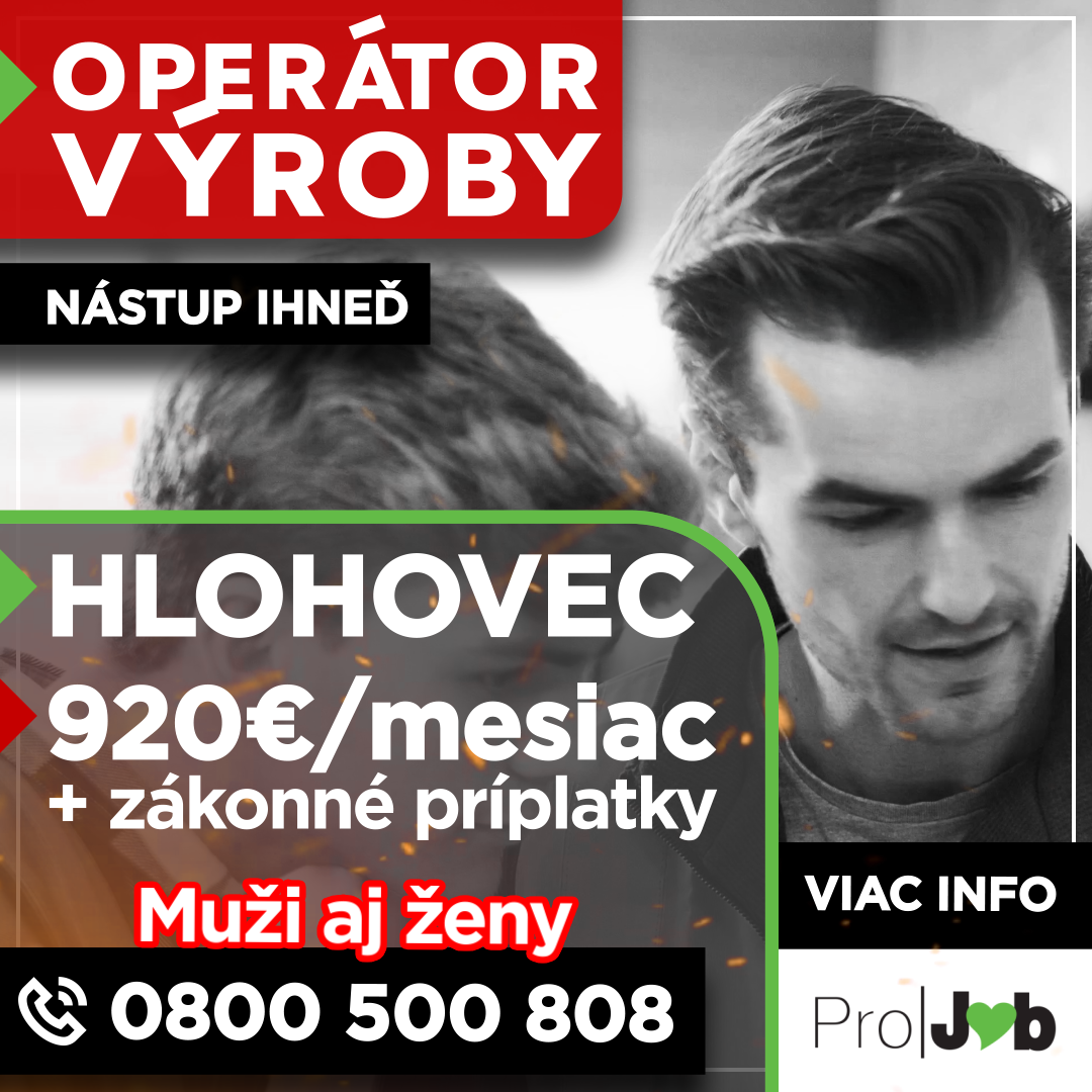 Operátor výroby v automobilovom priemysle - Hlohovec