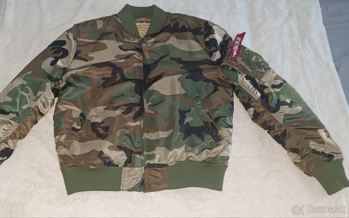 Bunda Alpha Industries bomber maskáčová