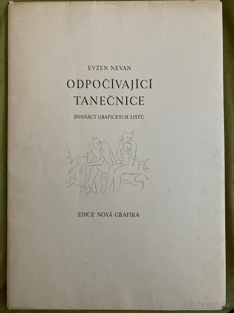 E. Nevan - Odpočívající tanečnice (12 grafík), vyd.1946