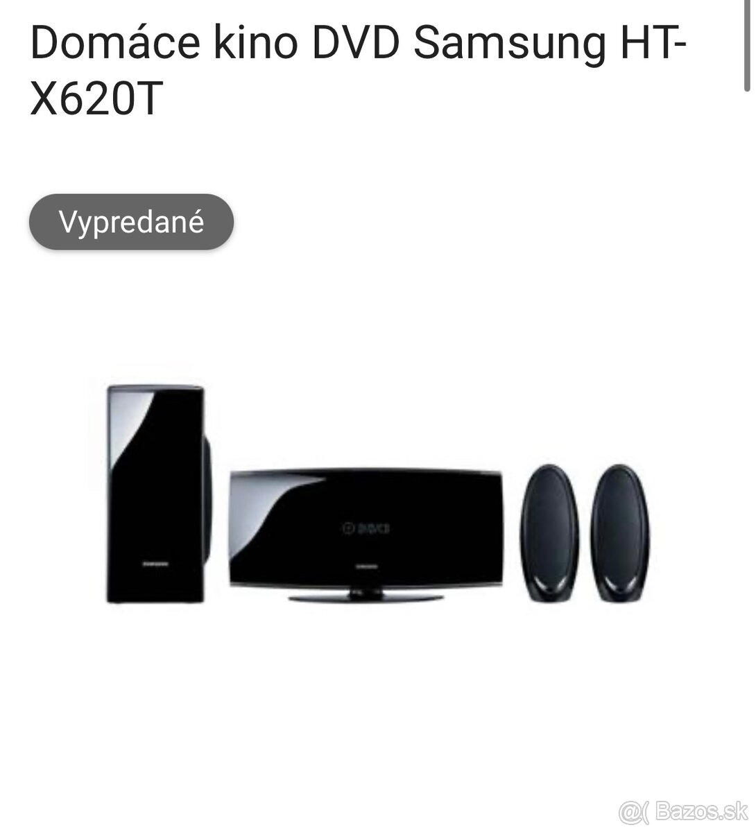 Domáce kino DVD Samsung HT-X620T