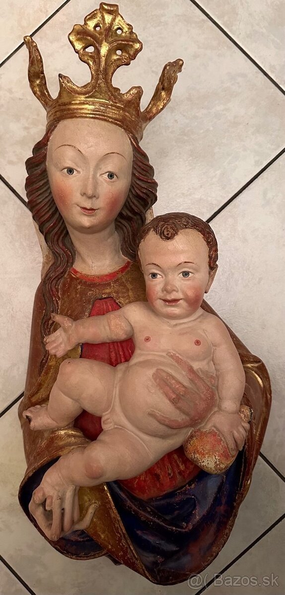 Madonna s dietatom drevorezba