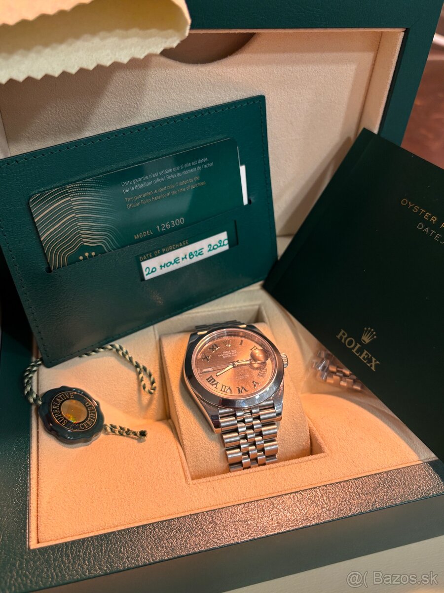 Rolex datejust wimbledon 41 2020, 126300