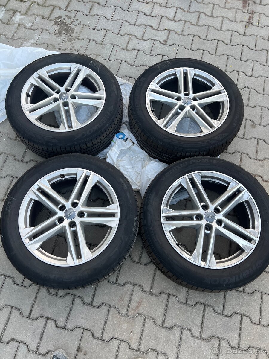 audi q5 original alu disky r19 + letne pneumatiky