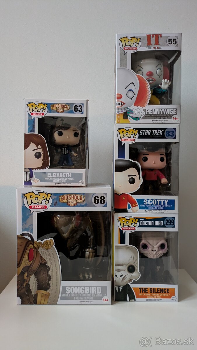 Funko Pop - Bioshock, Doctor Who, Star Trek, IT