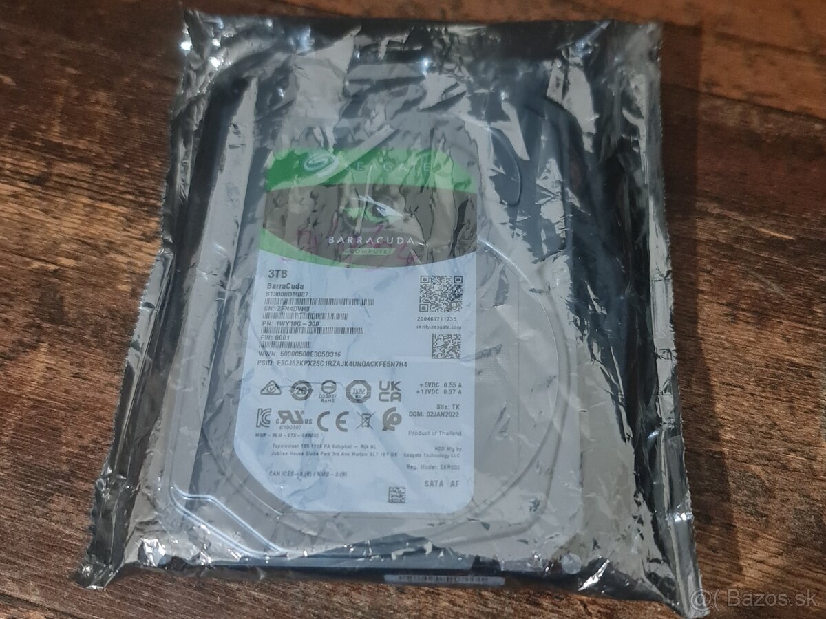 3TB SATA HDD od Seagate