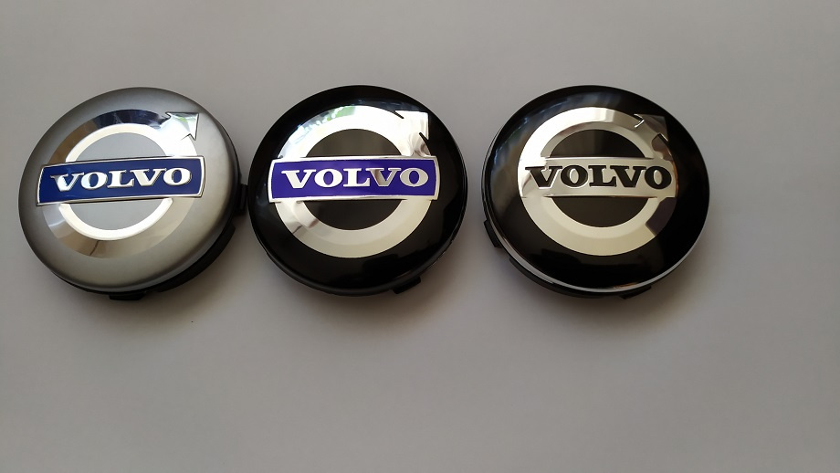 VOLVO -stredové krytky hliníkového disku 64mm