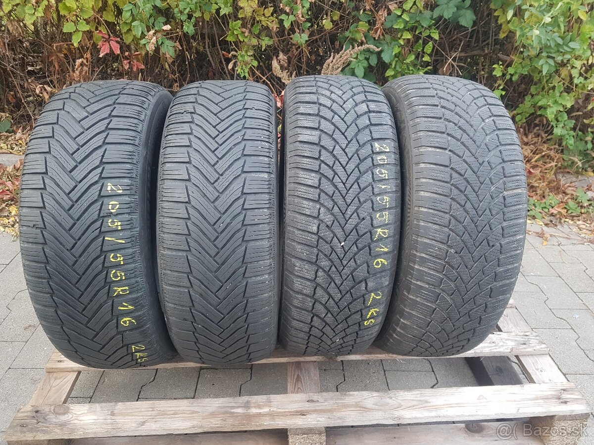 Zimne 205/55R16 Michelin a Bridgestone